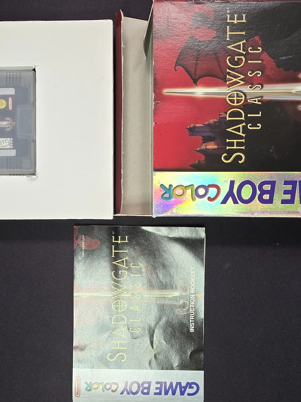 Nintendo Shadowgate Classic - Red & Black Boxed Gameboy Color
